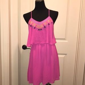 Pink short dress
